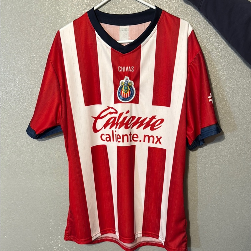 Chivas GuadalajaraRed and White Soccer Jersey